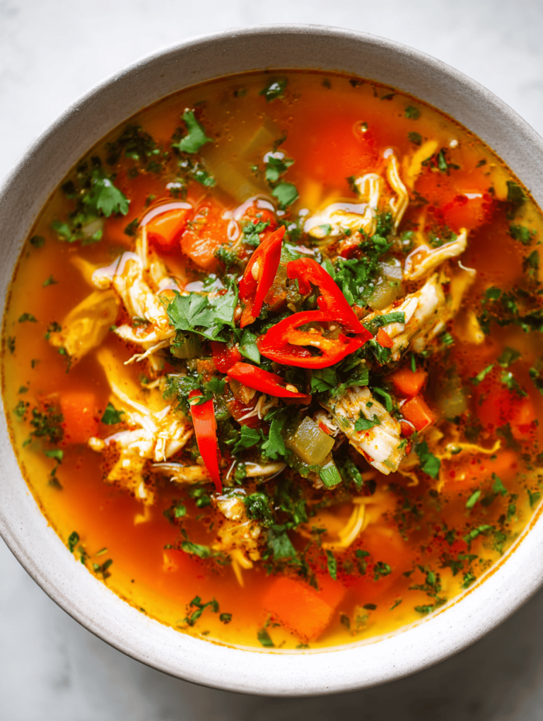 spicy chicken soup recipe
