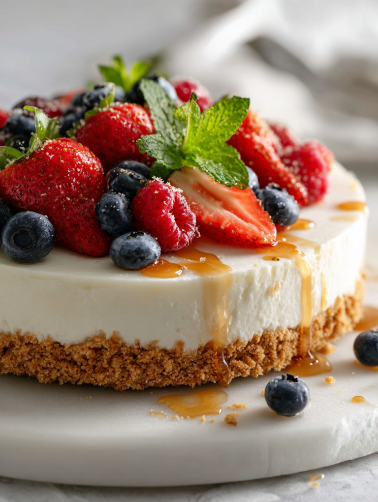 No Bake Greek Yogurt Cheesecake Recipe