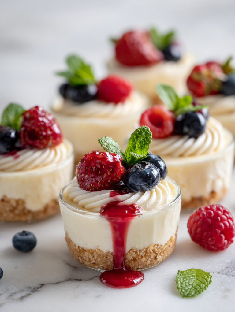 No Bake Mini Cheesecakes Recipe