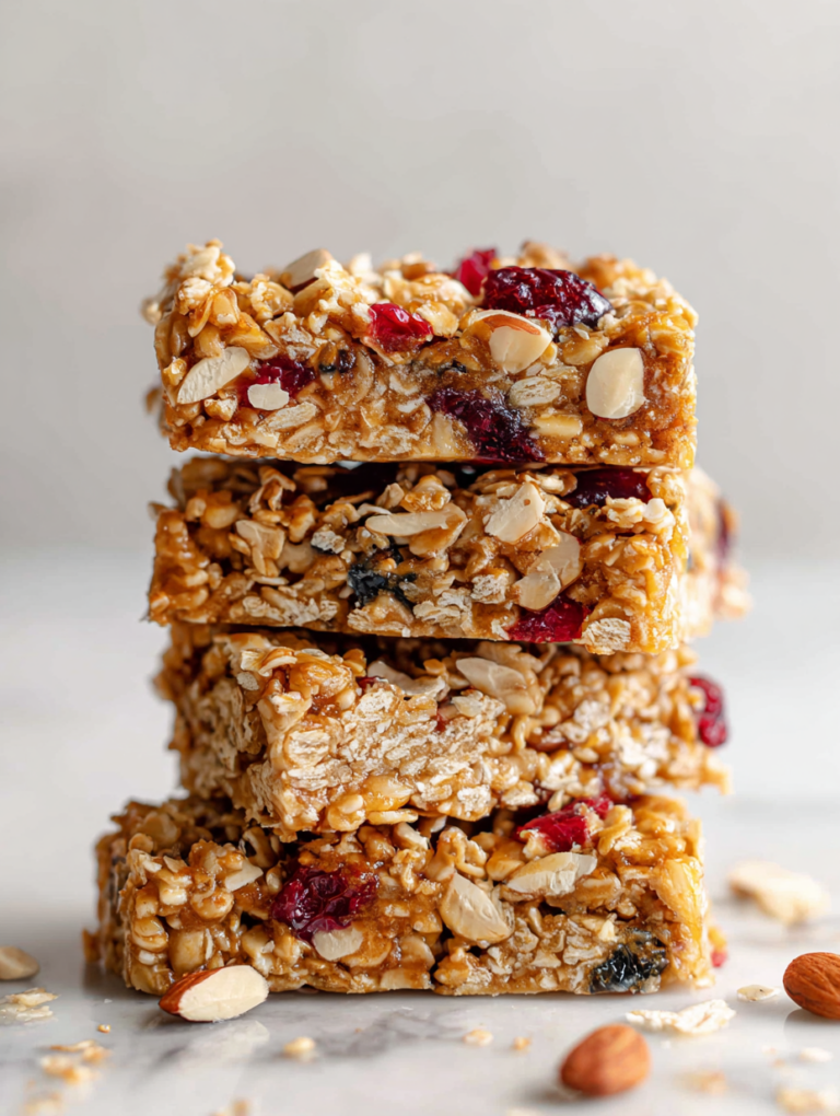 No Bake Granola Bars Recipe