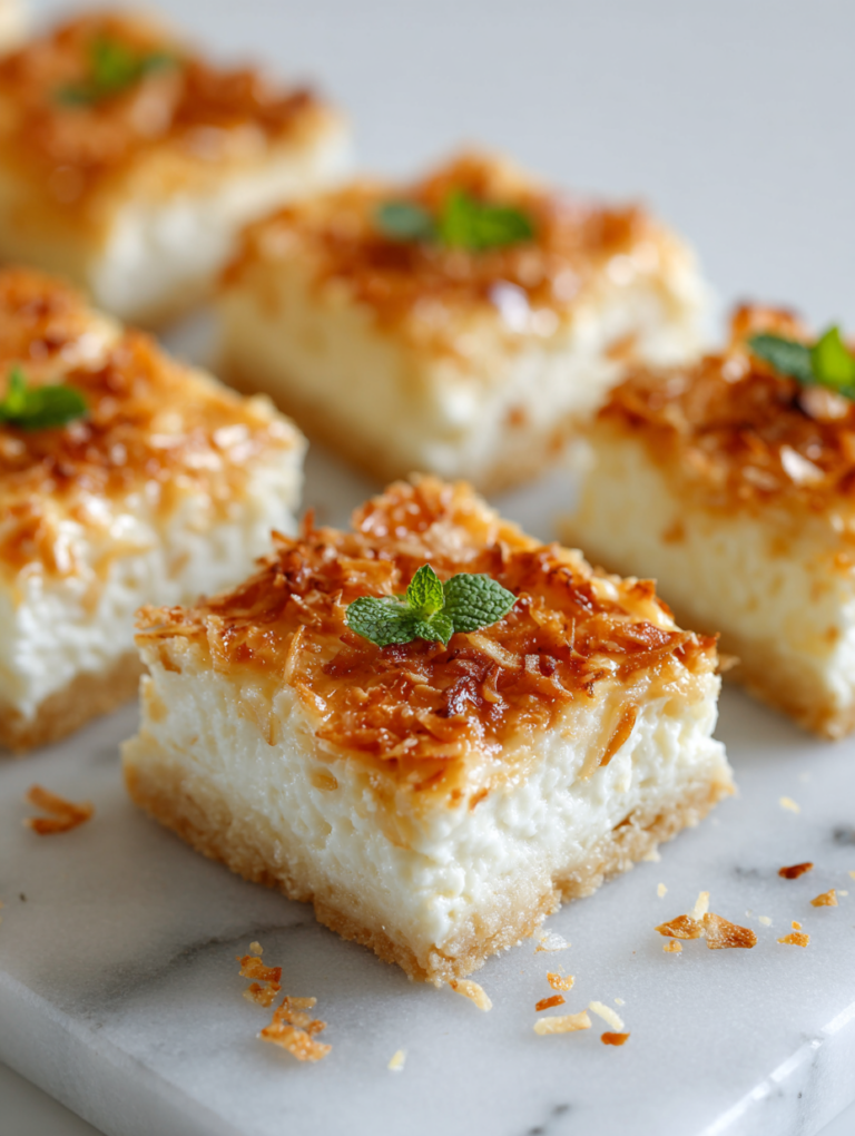 No Bake Coconut Bars Recipe