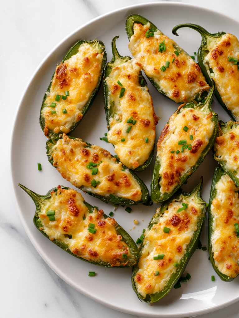 Cheddar Stuffed Jalapeño Poppers