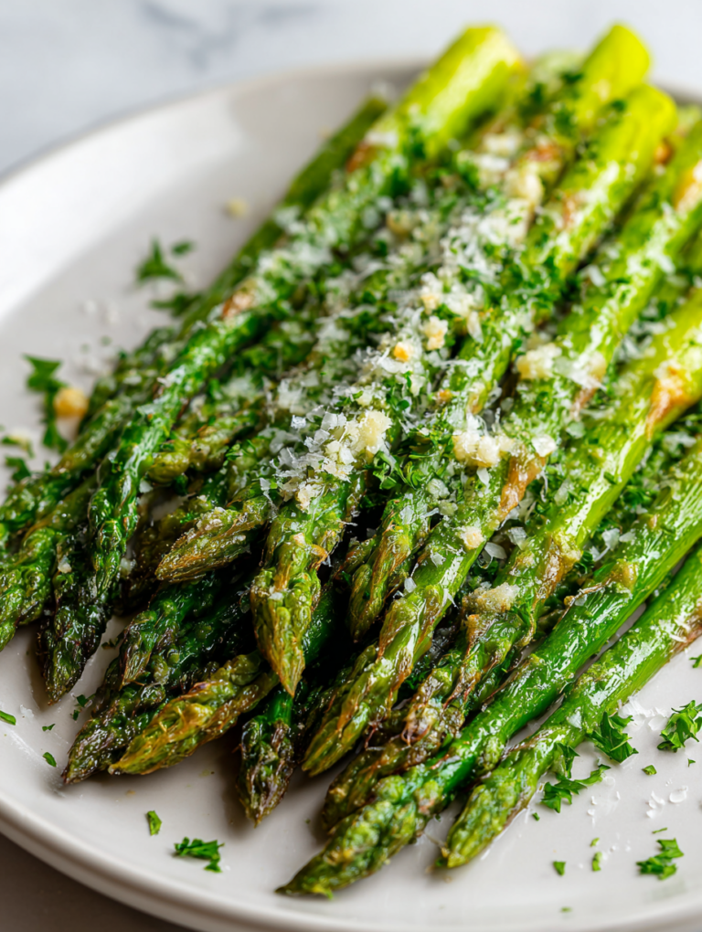 Roasted Asparagus With Garlic And Parmesan