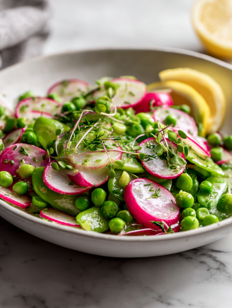 Spring Pea Salad With Lemon Dressing