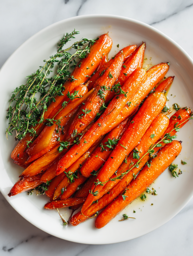 Honey Roasted Carrots With Garlic And Herbs