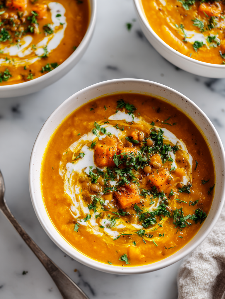 Carrot And Lentil Soup Recipe