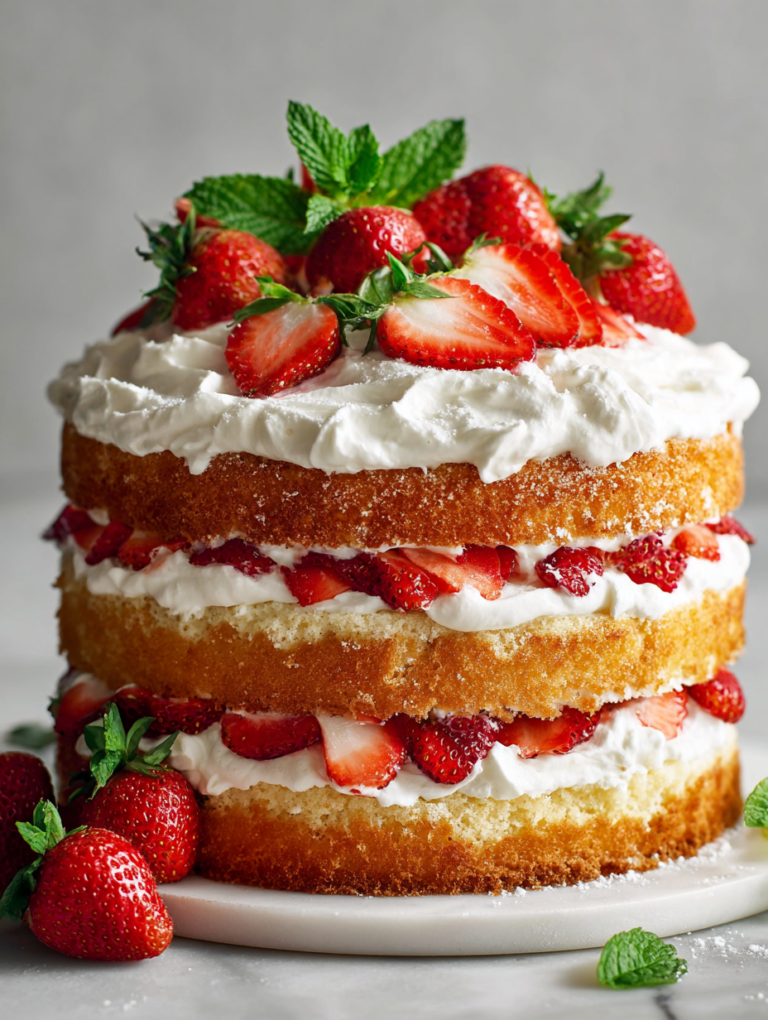 Strawberry Shortcake Layer Cake