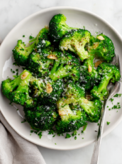 Roasted Broccoli With Garlic And Parmesan