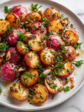 Garlic Roasted Radishes Recipe